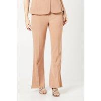 Dorothy Perkins Women's Elastic Waist Kickflare Trouser in Camel | Size: 10