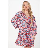 Dorothy Perkins Women's Petite Ditsy Floral Button Front Mini Dress | Size: 8