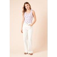 Dorothy Perkins Women's Tie Shoulder Top in Lilac | Size: 8