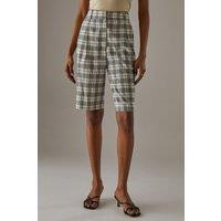 Warehouse Women's Low rise Bermuda shorts in Yellow | Size: 10