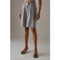 Warehouse Women's Tailored Square Neck Corset in Ash Grey | Size: 8