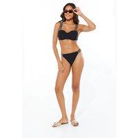 Debenhams Women's Metallic Bikini Bottom in Black | Size: 18