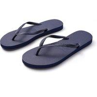 MODISHION Women's Pair of Casual Flat Flip Flops Sandals in Navy | Size: 4-5