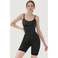 MODISHION Women's Shapewear Bodysuit Butt Lifter Body Shaper Shorts in Black | Size: XL