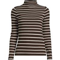 Lands' End Women's Drapey Rib Polo Neck Top | Size: 14-16