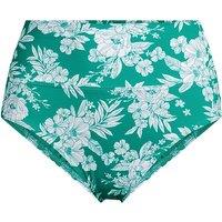 Lands' End Women's Foldover Bikini Bottoms in Emerald | Size: 12