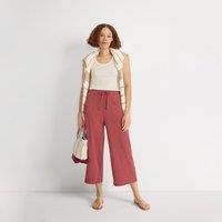 Lands' End Women's Pointelle Ribbed Scoop Neck Vest in Ivory | Size: 16-18