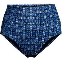 Lands' End Women's Plus Foldover Bikini Bottoms in Mid Blue | Size: 22