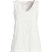 Lands' End Women's Slub Jersey Vest Top in Ivory | Size: 14-16