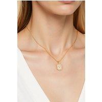 MODISHION Women's Exquisite Letter Pendant Necklace in Gold | Size: Adjustable