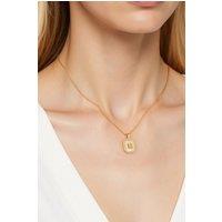 MODISHION Women's Exquisite Letter Pendant Necklace in White | Size: Adjustable