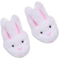 Teamson Kids Women's Sophia's White Bunny Slippers with Rabbit Ears for 18" Dolls