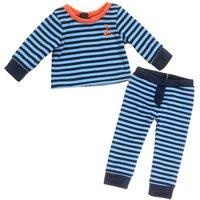 Teamson Kids Women's Sophia's 2-Piece Striped Pajama Top & Pants for 18" Dolls, Light Blue/Navy in Pink