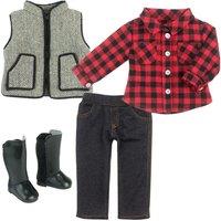 Teamson Kids Women's Sophia's Parisian Outfit with Beret for 18" Dolls, Blue/Pink in Blue