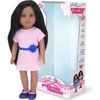 Teamson Kids Women's Sophia's Posable 18" All Vinyl Dark Brown Hair Dolls with Brown Eyes in White