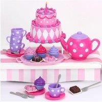 Teamson Kids Women's Sophia's 21-Piece Cake & Tea Party Accessories Set for 18" Dolls, Multi in Pink