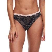 Chantelle Women's Midnight Flowers Tanga in Black | Size: 14