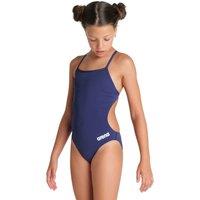 Arena Women's Team Challenge Solid Swimsuit - Navy-White in Navy | Size: 14-15 Years