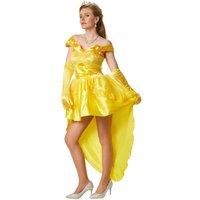 tectake Women's Princess Belle Costume in Yellow | Size: Small