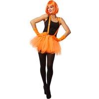 tectake Women's Tulle Tutu With Braces in Orange | Size: 2XL