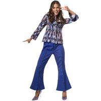 tectake Women's Disco Queen in Blue | Size: 2XL