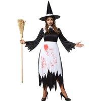 tectake Women's Scary Witch - Halloween Fancy Dress Costume For Women | Size: XL