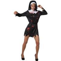 tectake Women's Scary Nun - Halloween Fancy Dress Costume For Women | Size: 2XL