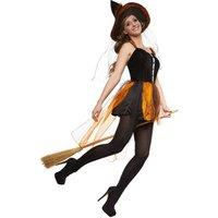 tectake Women's Fiery Witch Wilzania Costume in Black | Size: Medium