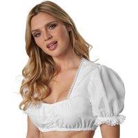 tectake Women's Dirndl Blouse Antonia in White | Size: 2XL