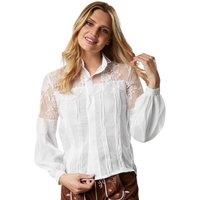 tectake Women's Lenerl Traditional German Blouse in White | Size: Small