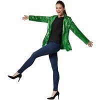 tectake Women's Sequin Jacket in Green | Size: Large