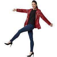 tectake Women's Sequin Jacket in Burgundy | Size: Large