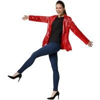 tectake Women's Sequin Jacket in Red | Size: Small