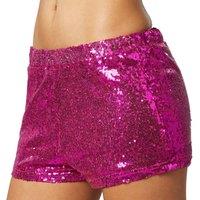 tectake Women's Sequin Shorts in Pink | Size: Medium