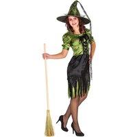 tectake Women's Green Witch Costume | Size: XL