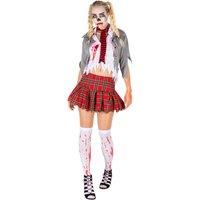 tectake Women's Zombie Costume in Red | Size: Small