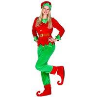 tectake Women's Christmas Elf Costume in Red | Size: Medium
