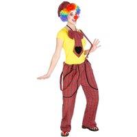 tectake Women's Peppa The Clown Costume in Red | Size: 2XL