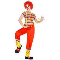 tectake Women's Leonie The Clown Costume in Red | Size: Small