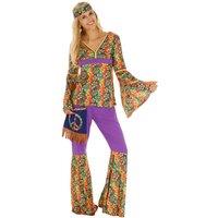 tectake Women's Hippie Costume | Size: Medium