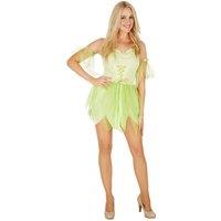 tectake Women's Morning Dew Fairy Costume in Green | Size: 2XL
