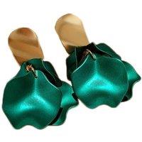 AVANT-GARDE PARIS Women's Petals Earrings in Green