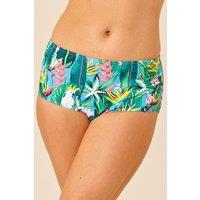 Beachcomber Women's High Waist Bikini Brief in Bright Pink | Size: 14