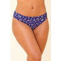 Beachcomber Women's Standard High Leg Midi Bikini Brief in Mid Navy | Size: 18
