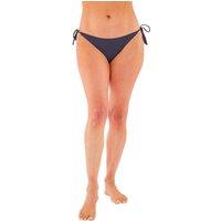 Scuba Women's Tie Side Ruched Bikini Briefs in Black | Size: 14