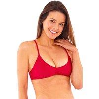 Scuba Women's Cross Back Bikini Top in Red | Size: 6