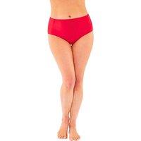 Scuba Women's High Waist Bikini Briefs in Red | Size: 12