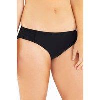 Beachcomber Women's Standard High Leg Midi Bikini Brief in Black | Size: 18