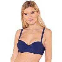 Beachcomber Women's Underwired Bikini Top in Dark Navy | Size: 18