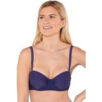 Beachcomber Women's Underwired Bikini Top in Mid Navy | Size: 16